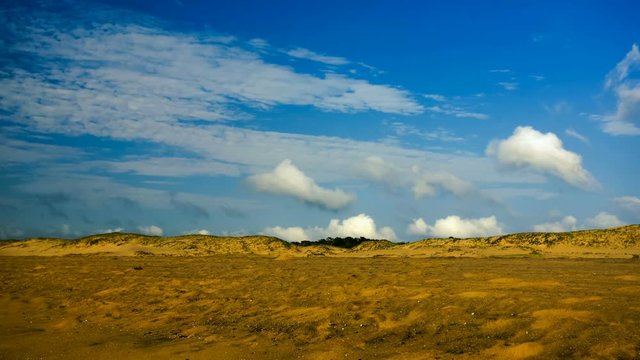 Republic of South Africa. iSimangaliso Wetland Park (Greater St. Lucia Wetlands Park) - coastal dunes near St. Lucia town (there is on UNESCO World Heritage Site). Timelapse Full HD Video