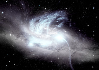 galaxy in a free space