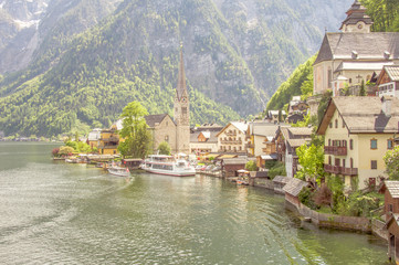 Fototapeta premium Hallstatt im Salzkammergut Österreich