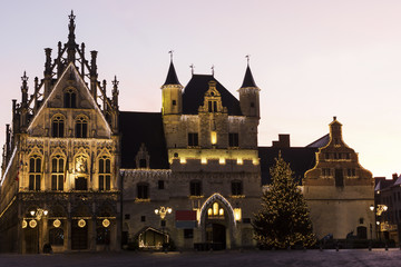 Fototapeta na wymiar Town Hall in Mechelen in Belgium
