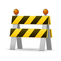 Construction Barrier vector illustration