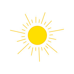 Sun drawing vector
