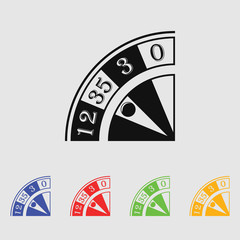 Vector casino roulette icon