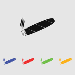 Cigar simple vector icon