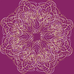  Antique greeting card, invitation with lace and floral ornament