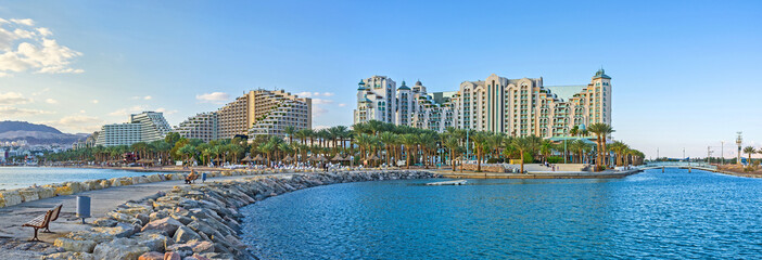 Panorama of the new harbor
