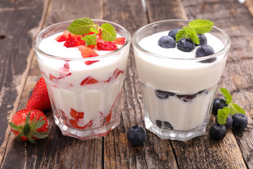 yogurt and fruit