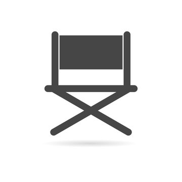 Director chair - vector icon