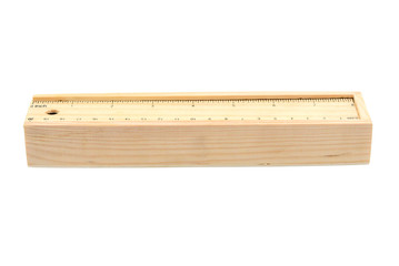 Wooden pencil case