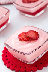 Strawberry Puddings.