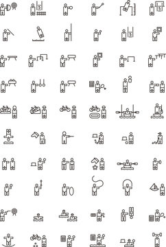 SPORTS outline icons