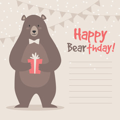 Cute Funny Birthday Bear