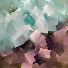 Abstract cold steel coloring background with visual mosaic,lens distortion and linse effects