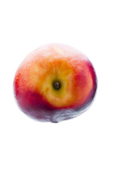 top view of a peach.