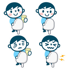 トイレシーンの男性のセット