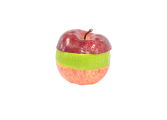Apple collection with splash