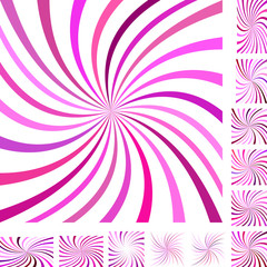 Magenta white spiral background set