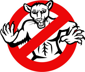 Rat Busted Stop Sign Retro