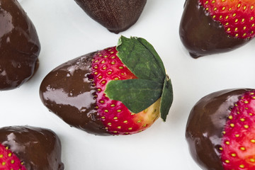 strawberry in chocolate