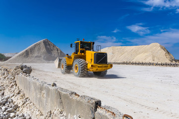 warehouse production in a quarry