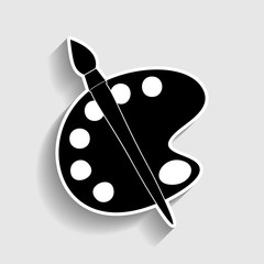 Palette and brush sign