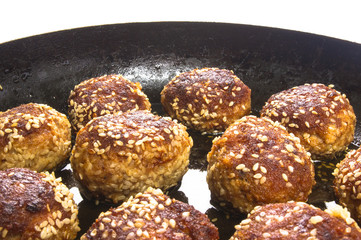 fried meat meatball