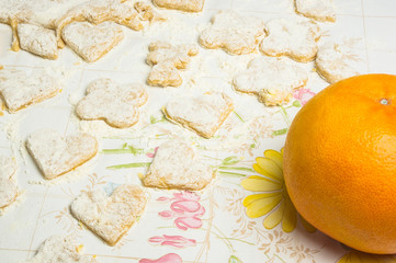 making homemade sugar cookies