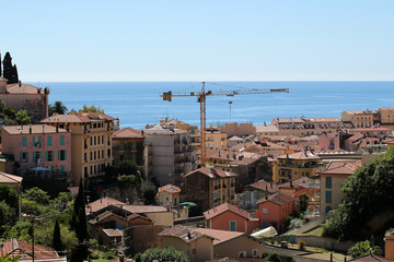 Construction work in city