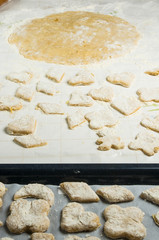 homemade cookies in powdered sugar