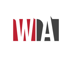 WA red square letter logo for alliance,association,advisor,accountants,academy