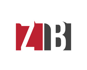 ZB  red square letter logo for  building, book, brothers, business, box, boss, blog