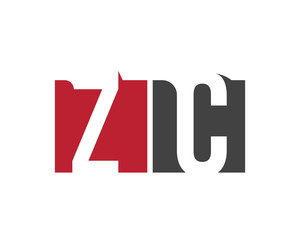 ZC red square letter logo for collage, company, center, construction, community, computer