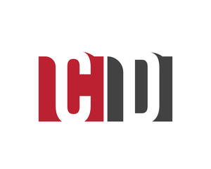 CD red square letter logo for data, developer, design, department, delivery, digital