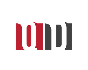 QD red square letter logo for data, developer, design, department, delivery, digital
