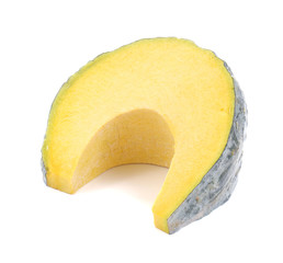 Pumpkin,Squash cut pieces on white background.