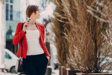 girl with the electronic cigarette