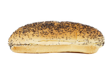 long bun with black sesame seeds