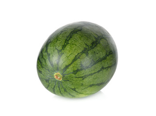 whole watermelon on white background