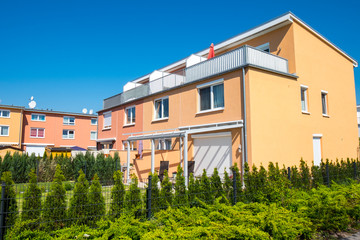 New family houses seen in Berlin, Germany