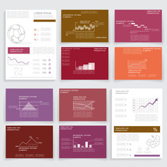 Business graphics brochures