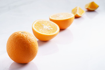 citrus fruits slices. Oranges