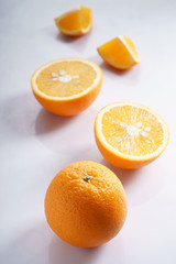citrus fruits slices. Oranges