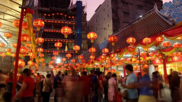 Chinese New Year festival at Leng Noei Yi temple in Bangkok's Chinatown