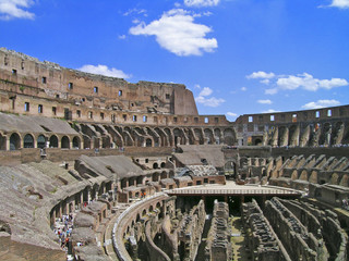 Fototapeta na wymiar Inside of Colosseum. Rome. Italy