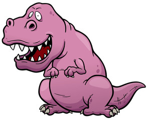 Vector illustration of Dinosaur cartoon