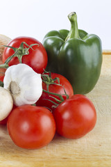 set of vegetables