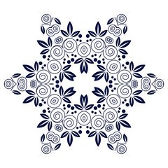 Mandala. Flower decorative element.