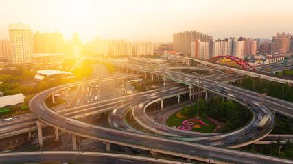 Fototapeta na wymiar Shanghai overpass