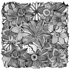 floral art vector illustration