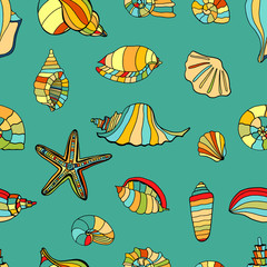 shell seamless background.